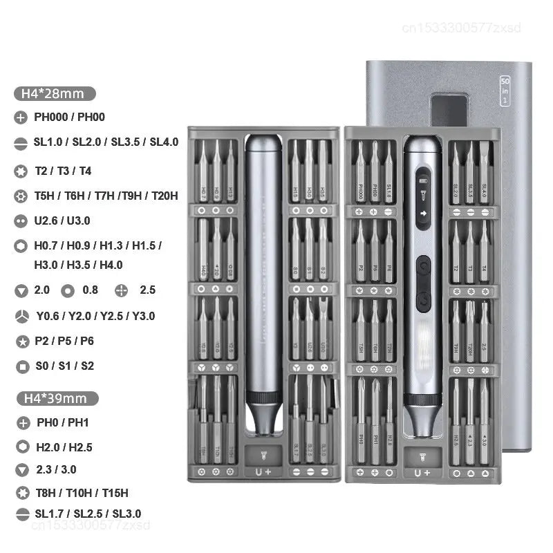 Electric Precision Screwdriver – 48 Magnetic Bits, Fix It Faster