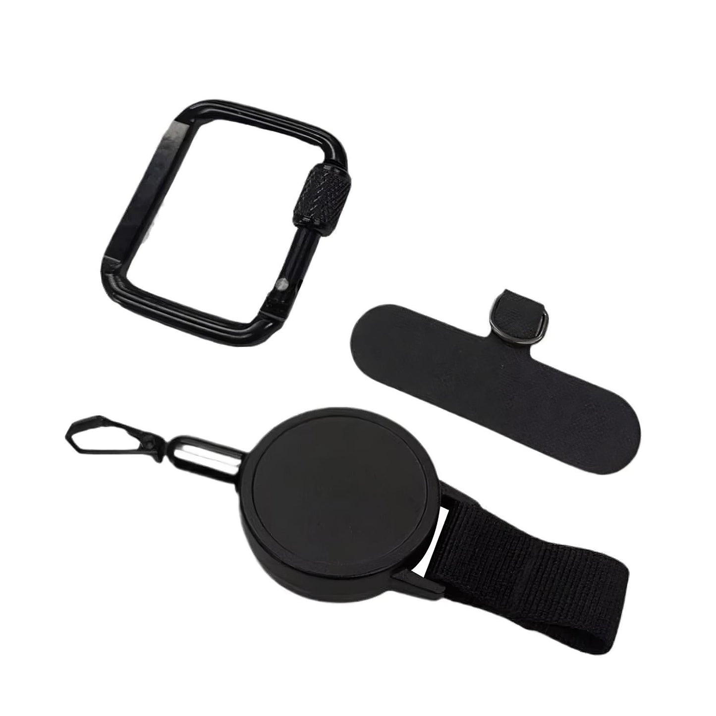 Black Anti-Theft Retractable Phone Strap