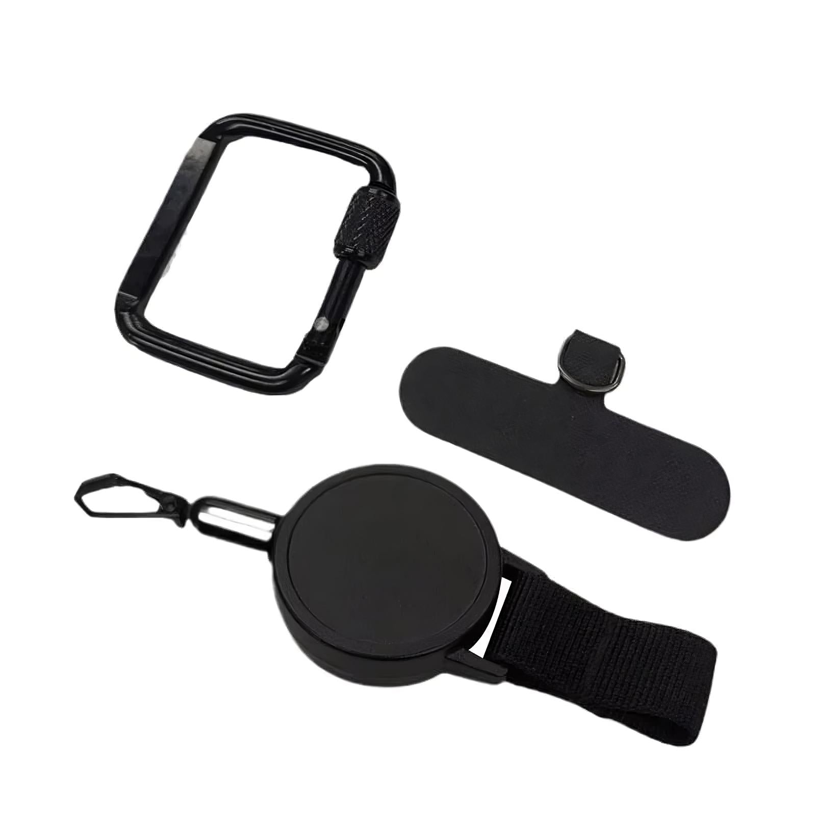 Black Anti-Theft Retractable Phone Strap